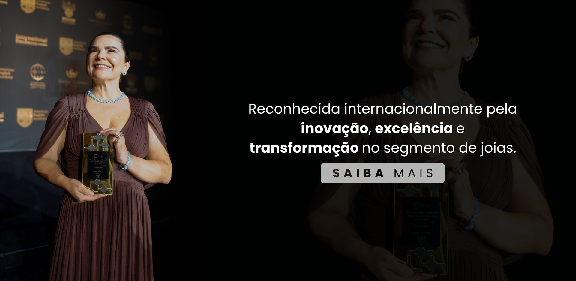 Elaine Palma é reconhecida em Roma