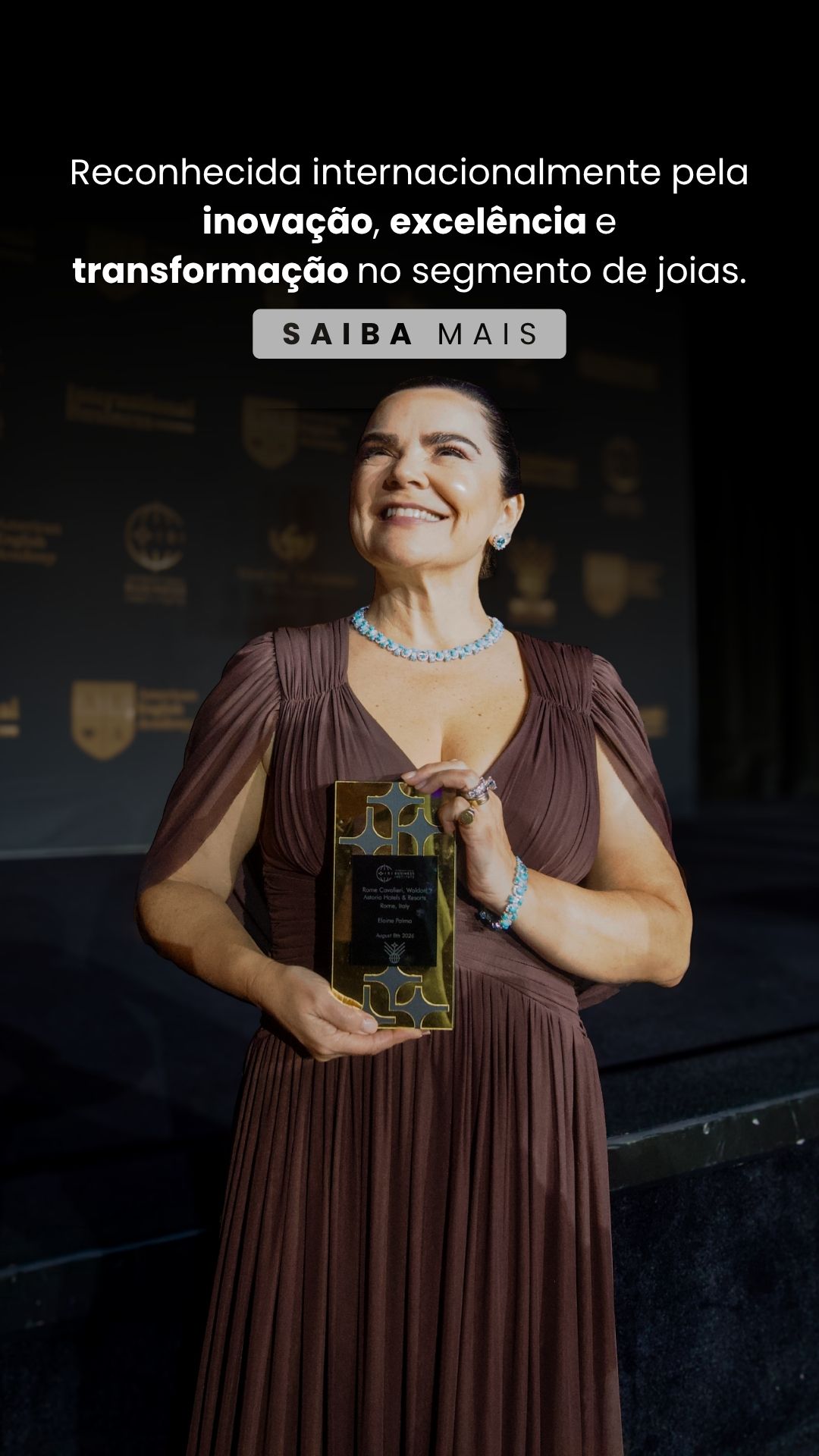 Elaine Palma é reconhecida em Roma